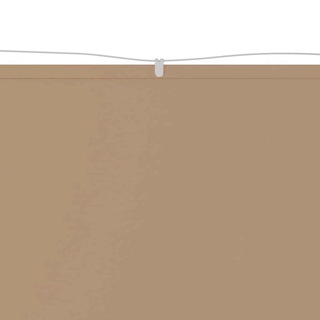 Vidaxl luifel verticaal 60x1200 cm oxford stof taupe