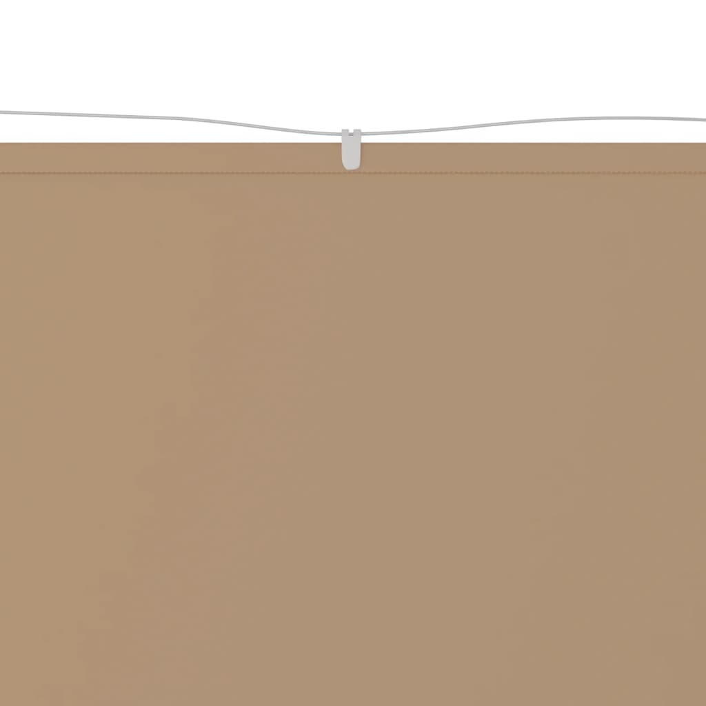 VidaXL Vertikalmarkise 140x420 cm Oxford-Gewebe Taupe
