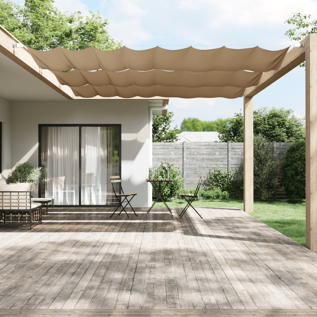 VidaXL Vertikalmarkise 140x420 cm Oxford-Gewebe Taupe