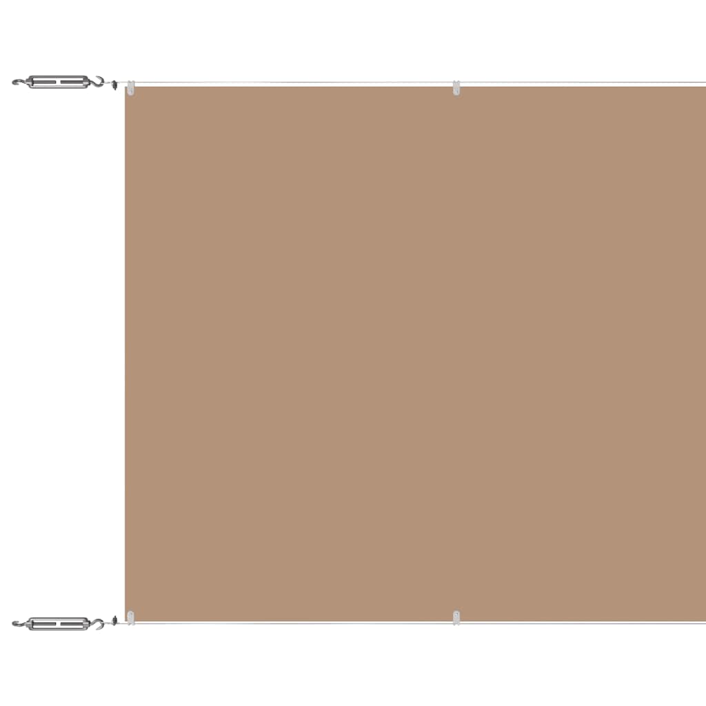 VidaXL Vertikalmarkise 140x600 cm Oxford-Gewebe Taupe