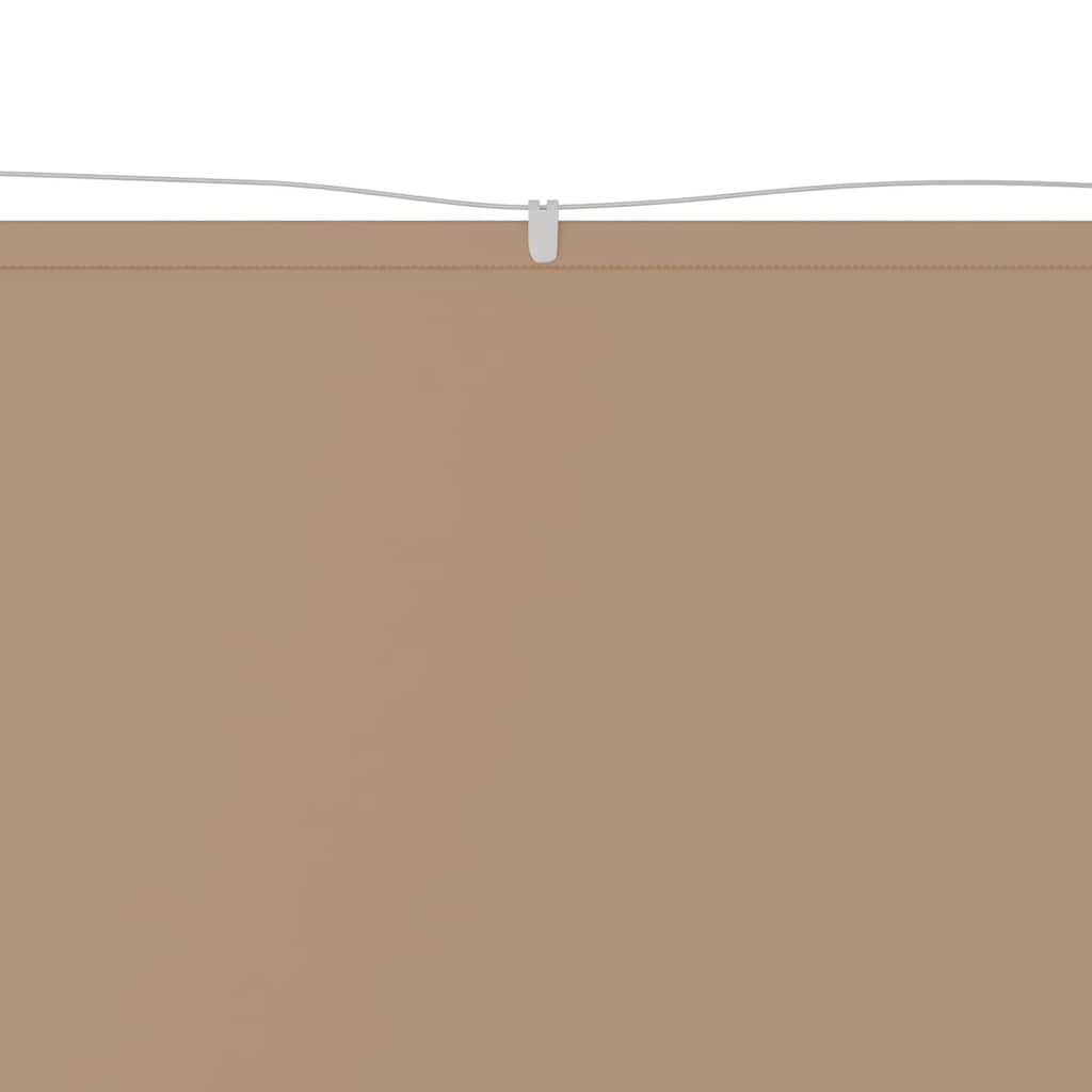 VidaXL Vertikalmarkise 140x600 cm Oxford-Gewebe Taupe