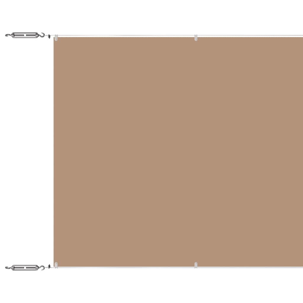 Vidaxl luifel verticaal 140x800 cm oxford stof taupe