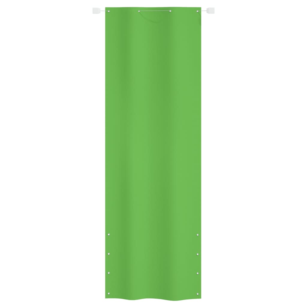 VidaXL Balkon-Sichtschutz 80x240 cm Oxford-Gewebe Hellgrün