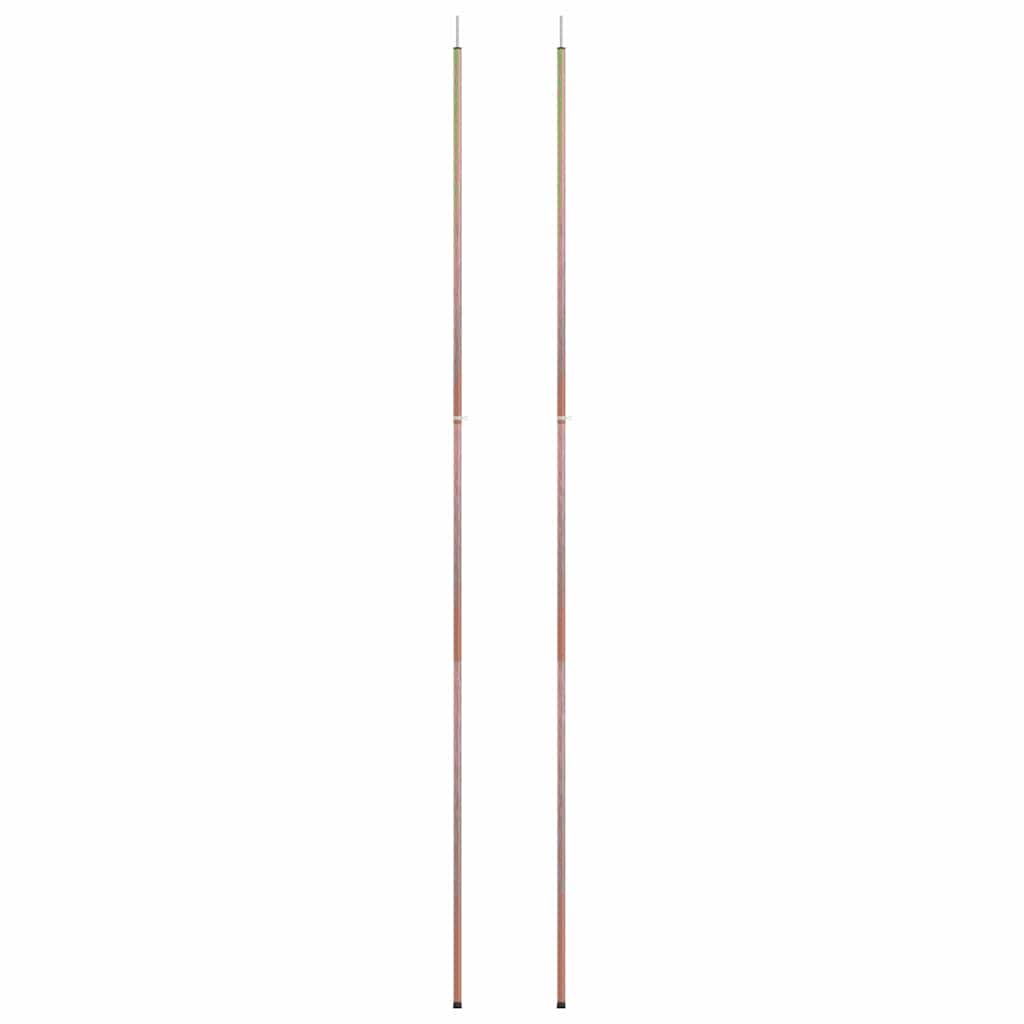 Vidaxl tentstokken 2 st telescopisch 170-255 cm gegalvaniseerd staal