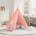 Vidaxl kindertipitent met tas 120x120x150 cm peachskin roze