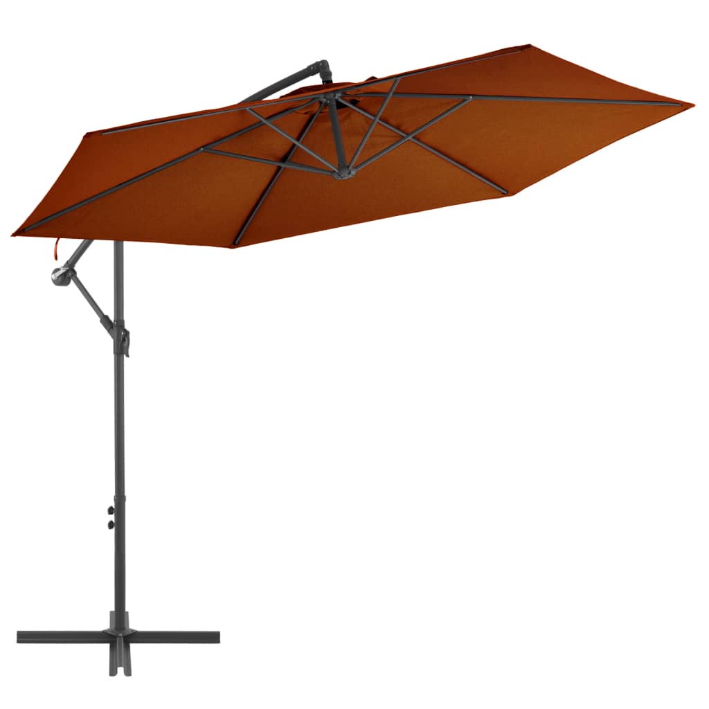 Vidaxl - Schwimmschirm mit Aluminiumstange 300 cm Terracotta - Gelöscht