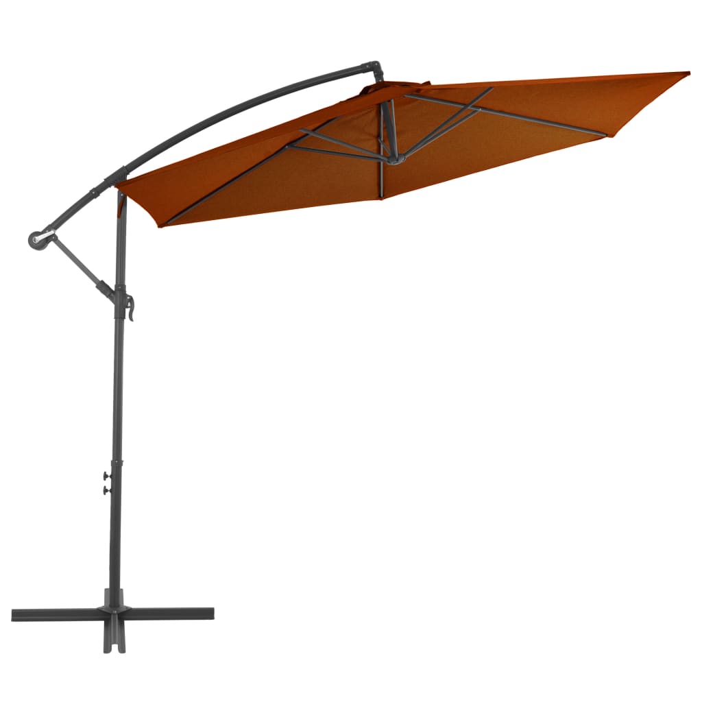 Vidaxl - Schwimmschirm mit Aluminiumstange 300 cm Terracotta - Gelöscht