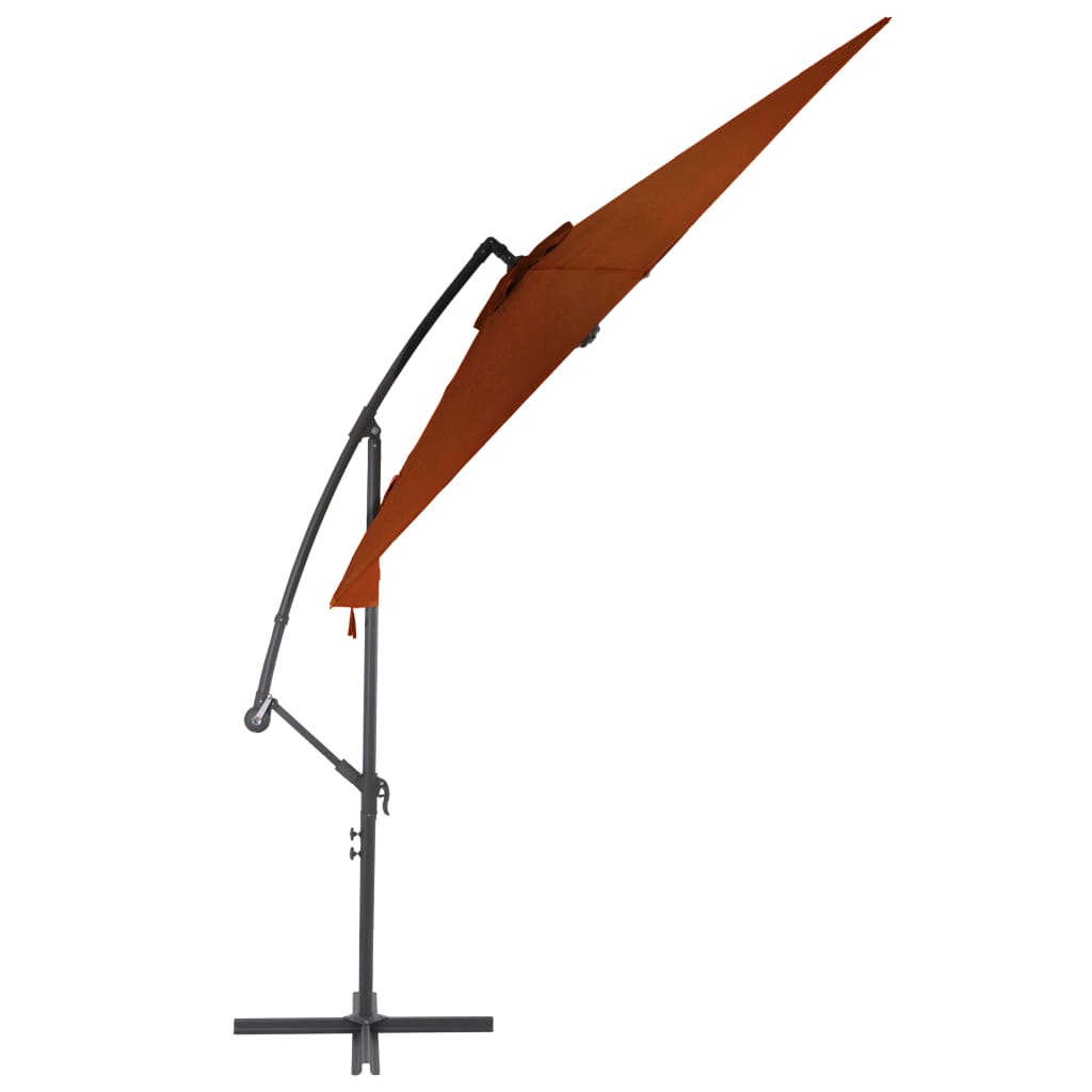 Vidaxl - Schwimmschirm mit Aluminiumstange 300 cm Terracotta - Gelöscht