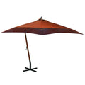 Vidaxl Sonnenschirm mit Stange 3x3 m Festkiefern -Holz -Terrakotta hell