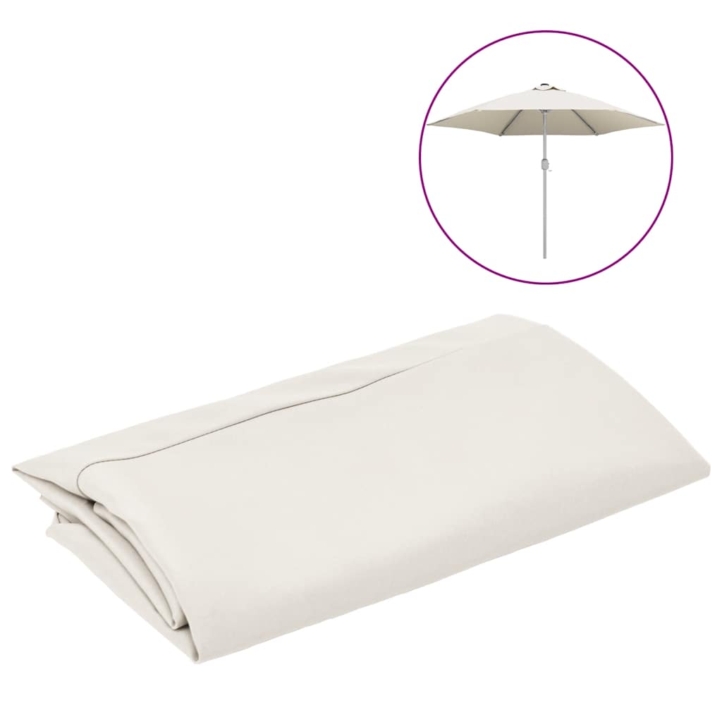 VidaXL Ersatzbezug für Sonnenschirm 300 cm Weiß