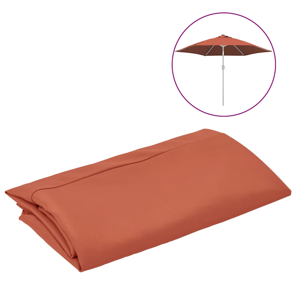 VidaXL Ersatz-Sonnenschirmbezug 300 cm, Farbe Terrakotta