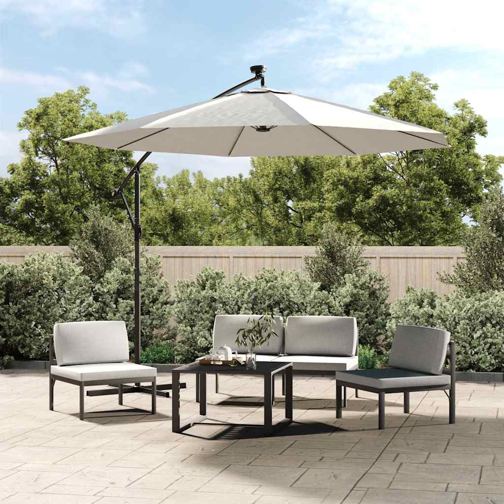 Vidaxl vervangingsdoek voor zweefparasol 300 cm zandwit