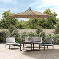 Vidaxl vervangingsdoek voor tuinparasol 300 cm taupe