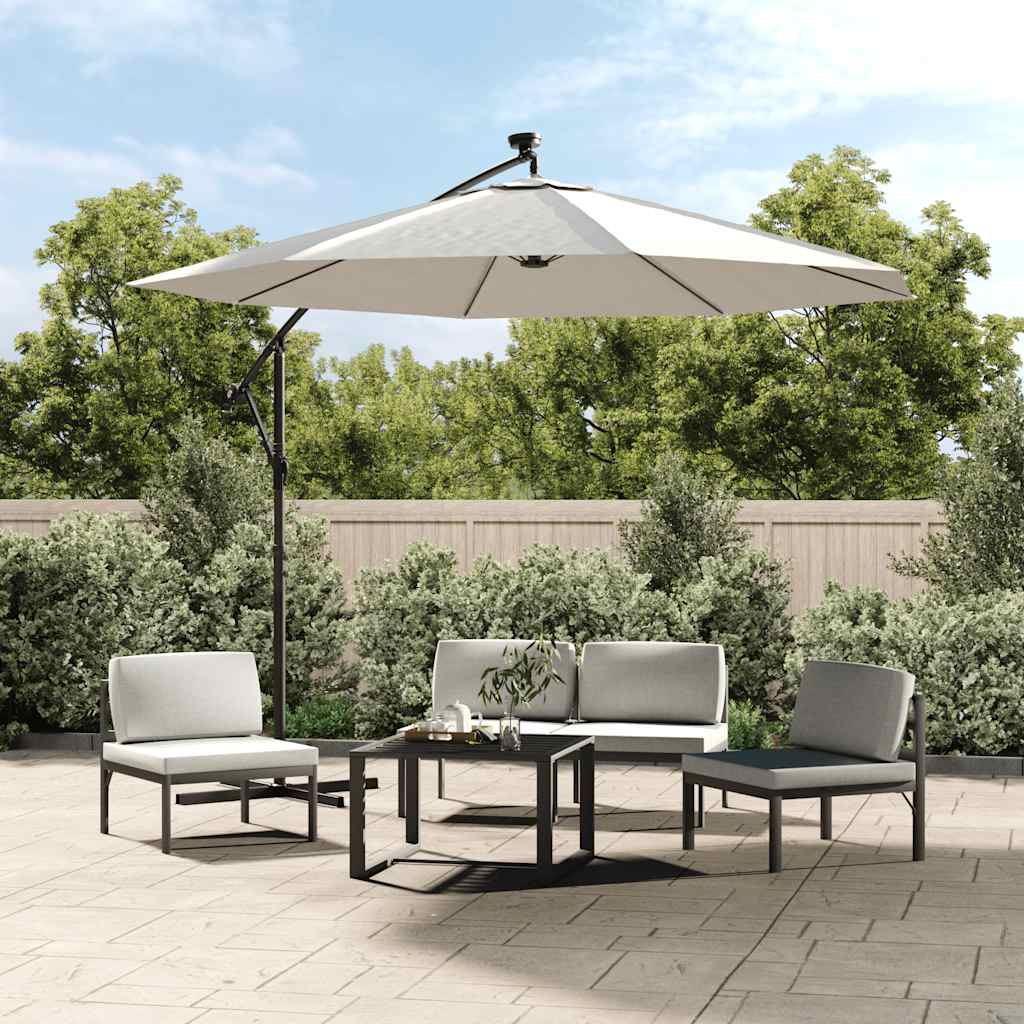 Vidaxl vervangingsdoek voor zweefparasol 350 cm zandwit