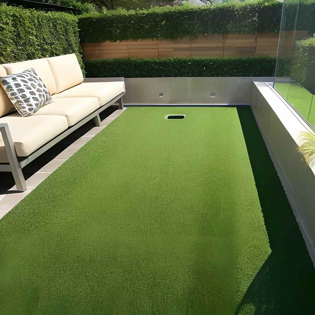 Vidaxl kunstgras 7 9 mm 1x20 m groen