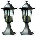 Vidaxl tuinlampen 2 st aluminium donkergroen zwart