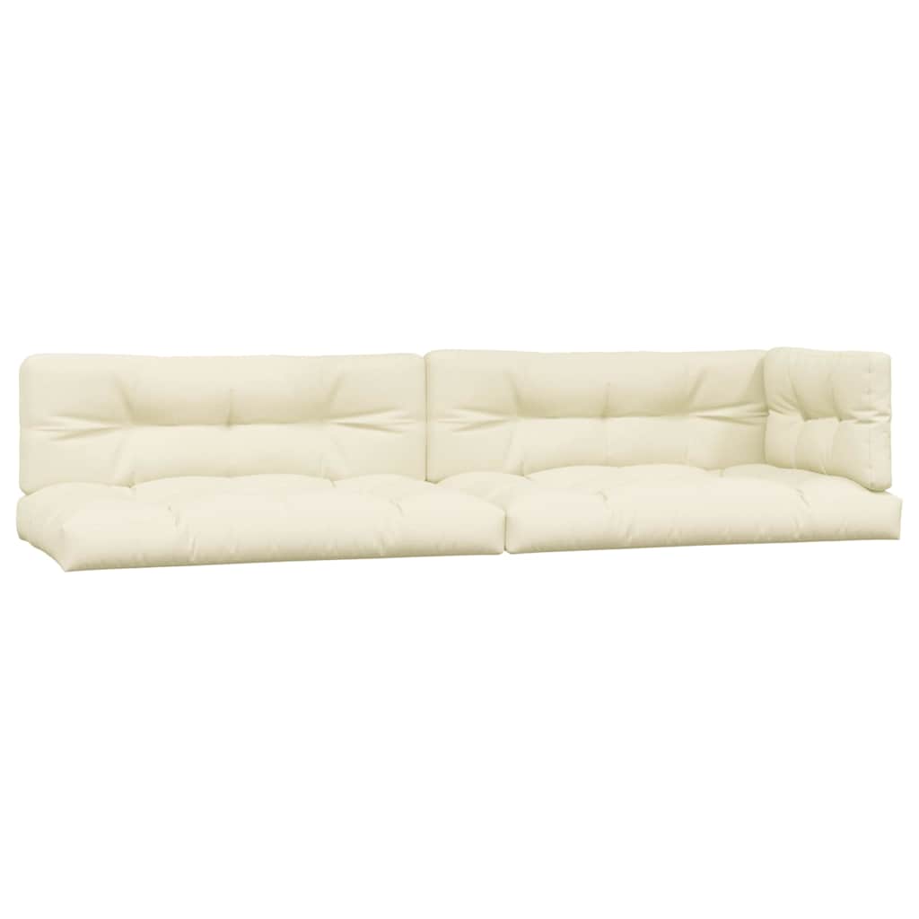 Vidaxl -Palettekissen 5 ST Stoff Creme -Farbig
