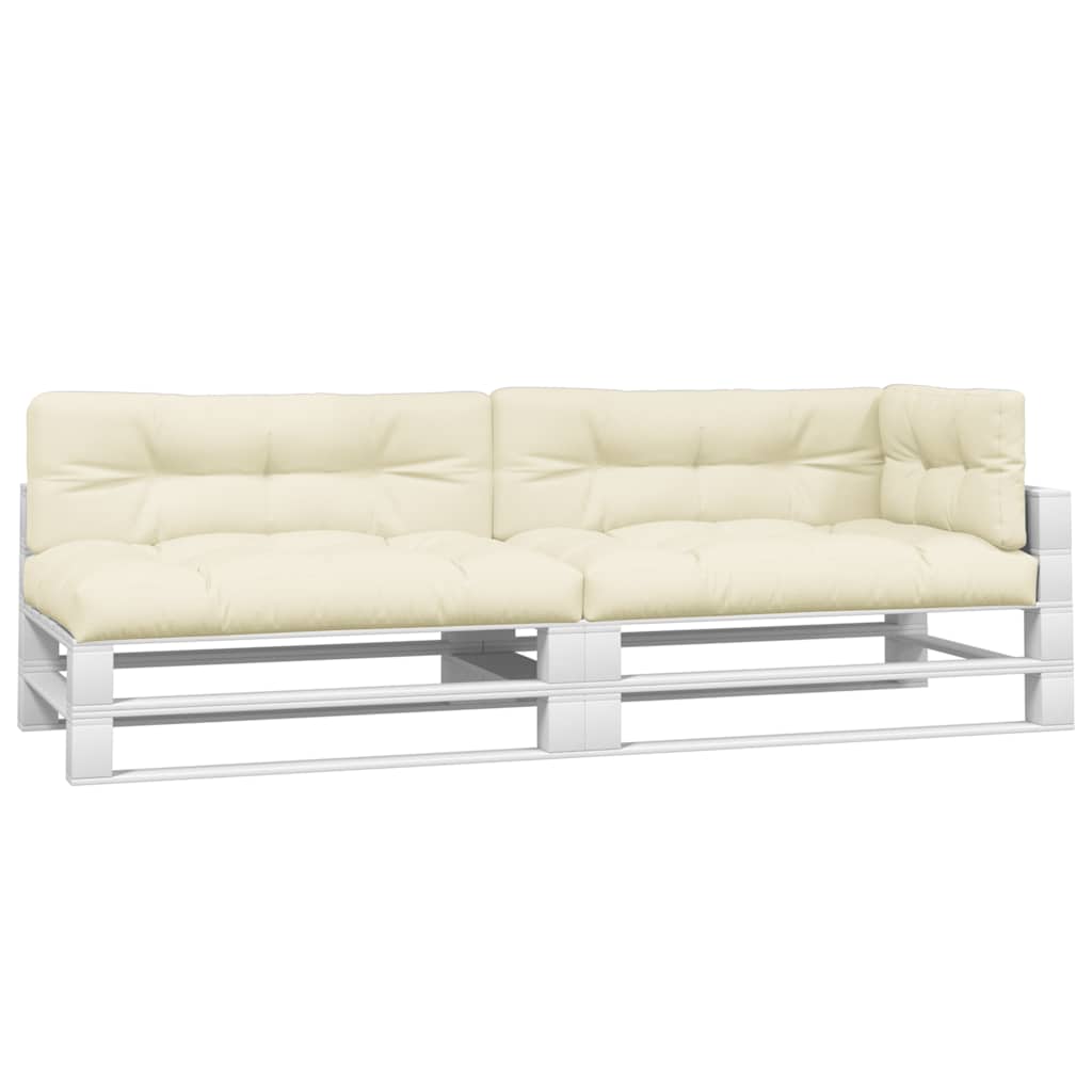 Vidaxl -Palettekissen 5 ST Stoff Creme -Farbig