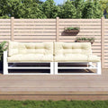 Vidaxl -Palettekissen 5 ST Stoff Creme -Farbig