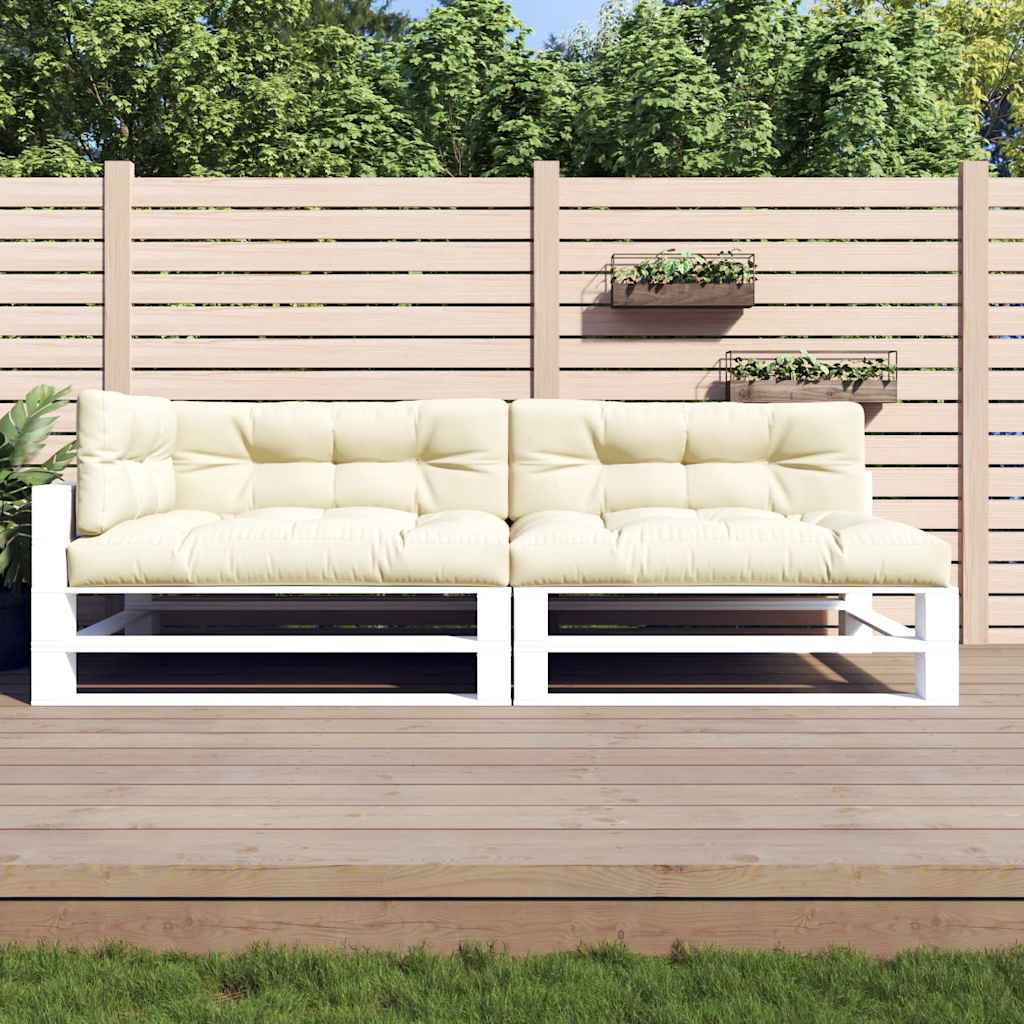 Vidaxl -Palettekissen 5 ST Stoff Creme -Farbig