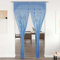 Vidaxl gordijn macramé 140x240 cm katoen blauw
