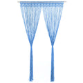 Vidaxl gordijn macramé 140x240 cm katoen blauw