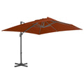 Vidaxl - Sonnenschirm mit Aluminiumstange 300 x 300 cm Terracotta - Gelöscht