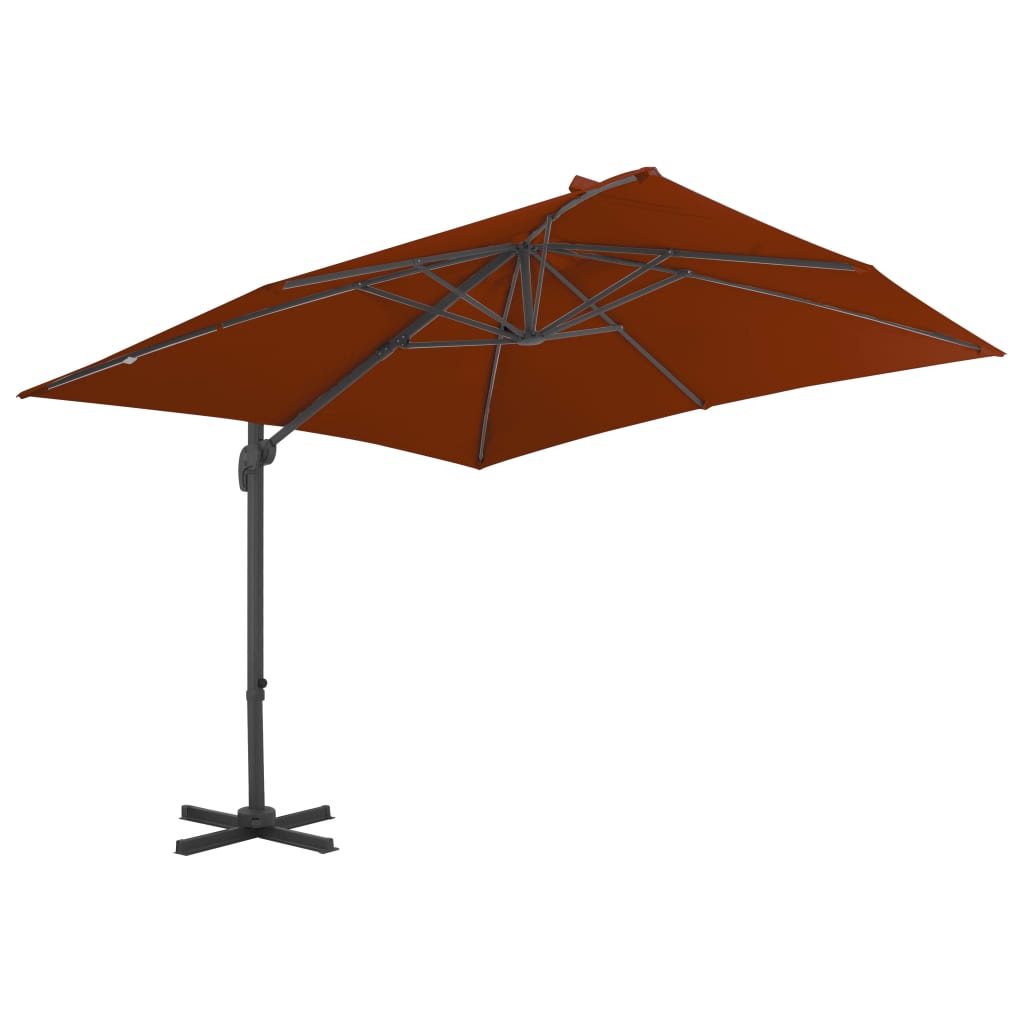 Vidaxl - Sonnenschirm mit Aluminiumstange 300 x 300 cm Terracotta - Gelöscht