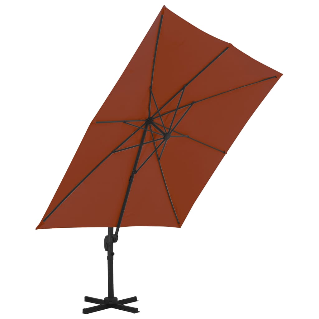 Vidaxl - Sonnenschirm mit Aluminiumstange 300 x 300 cm Terracotta - Gelöscht