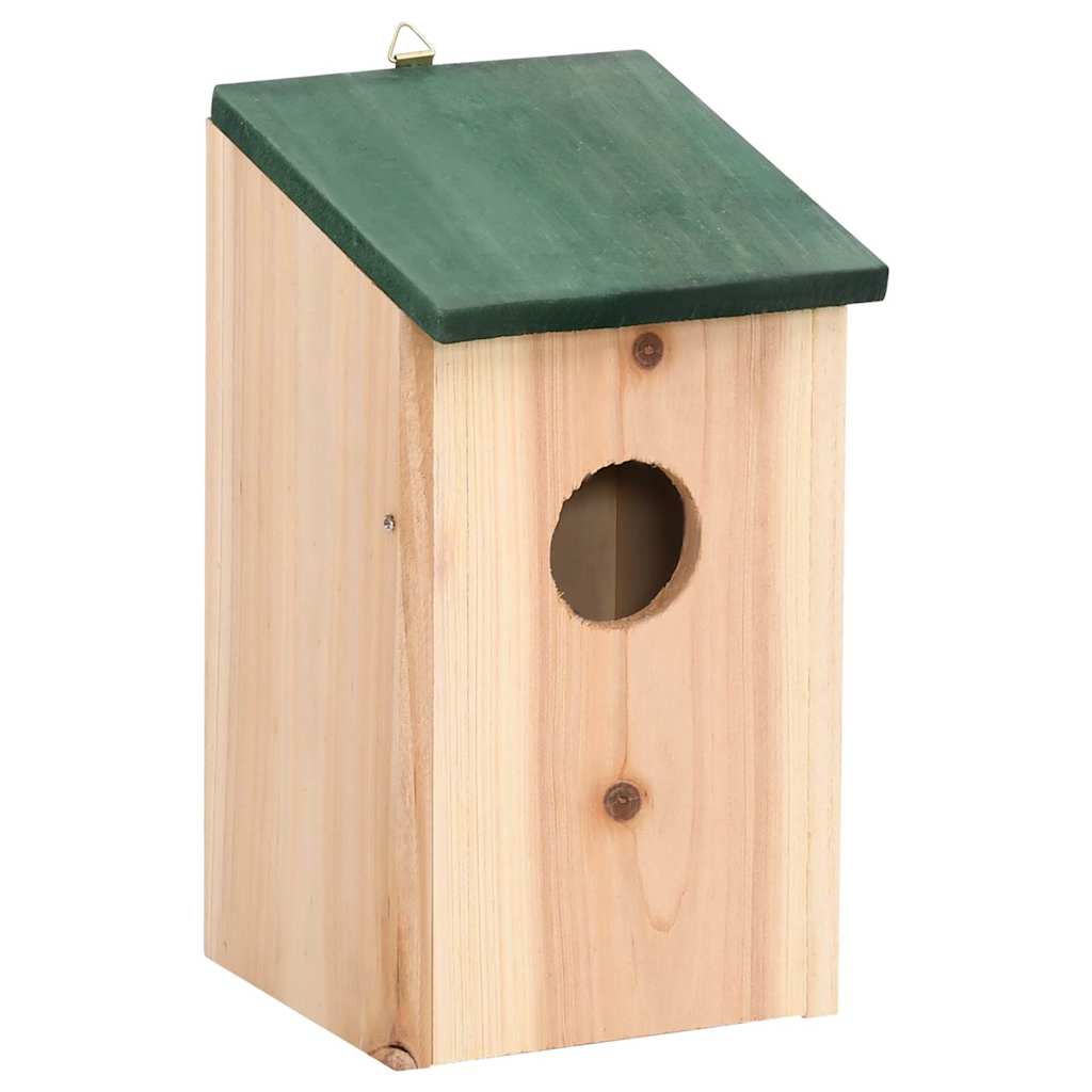 VidaXL Vogelhäuser, 10 Stück, 12 x 12 x 22 cm, massives Kiefernholz