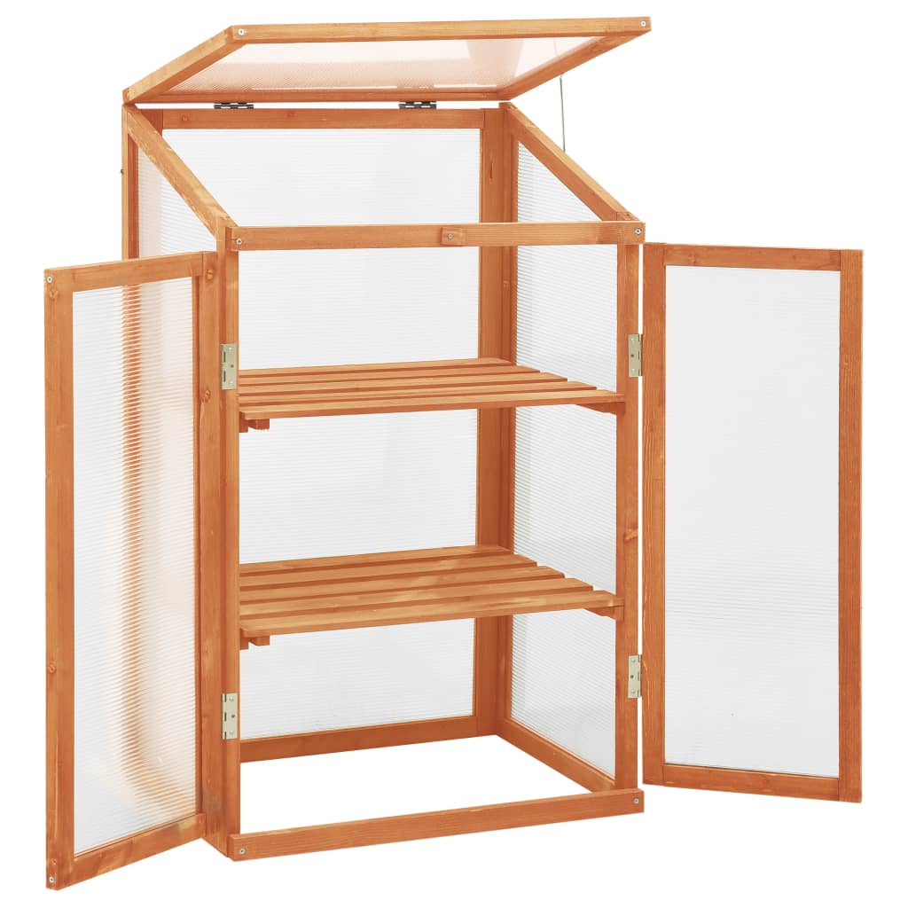 Vidaxl Gewächshaus 60x45x100 cm Kiefernholz