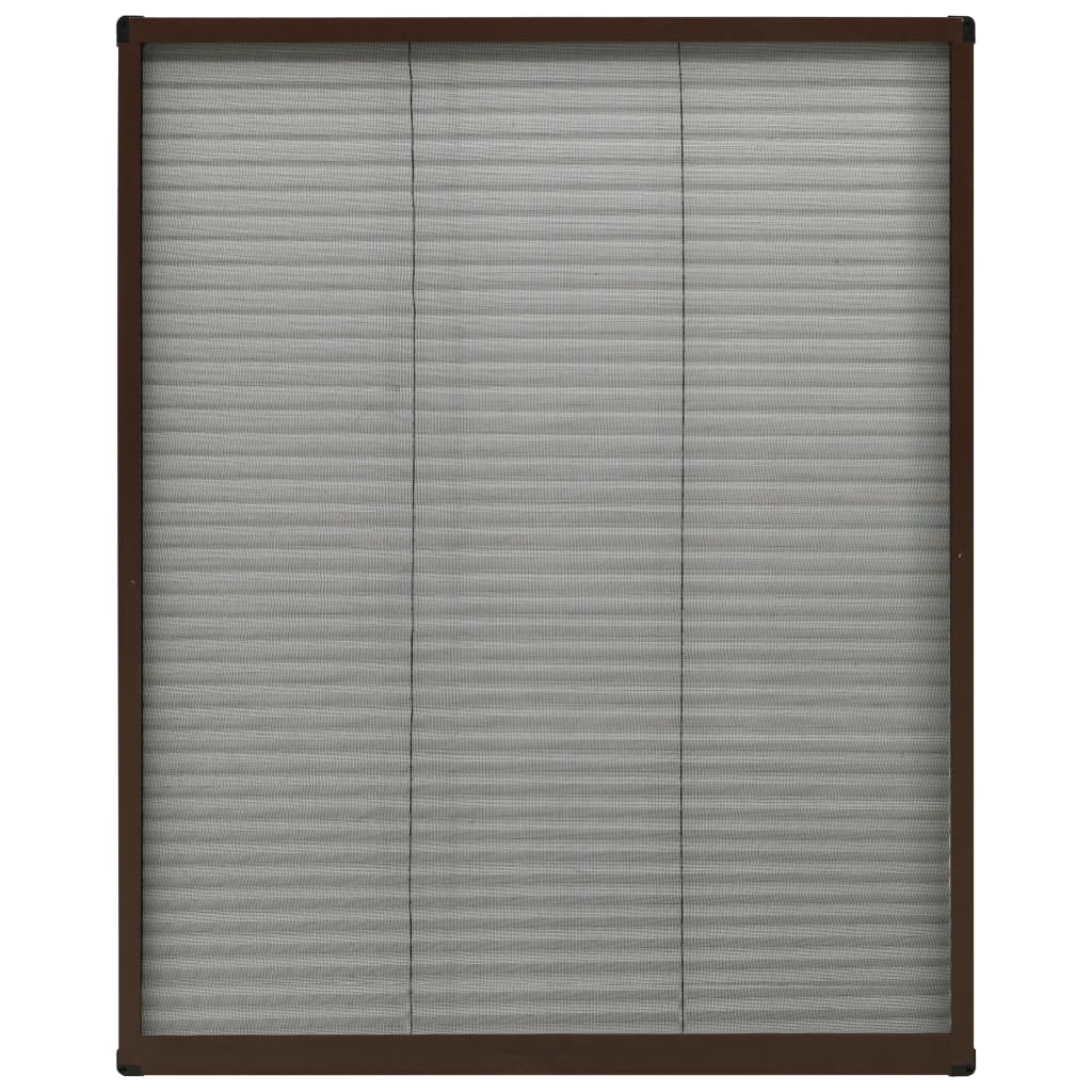 VidaXL Plissee-Fenstergitter 60x80 cm Aluminium Braun