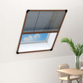 VidaXL Plissee-Fenstergitter 60x80 cm Aluminium Braun