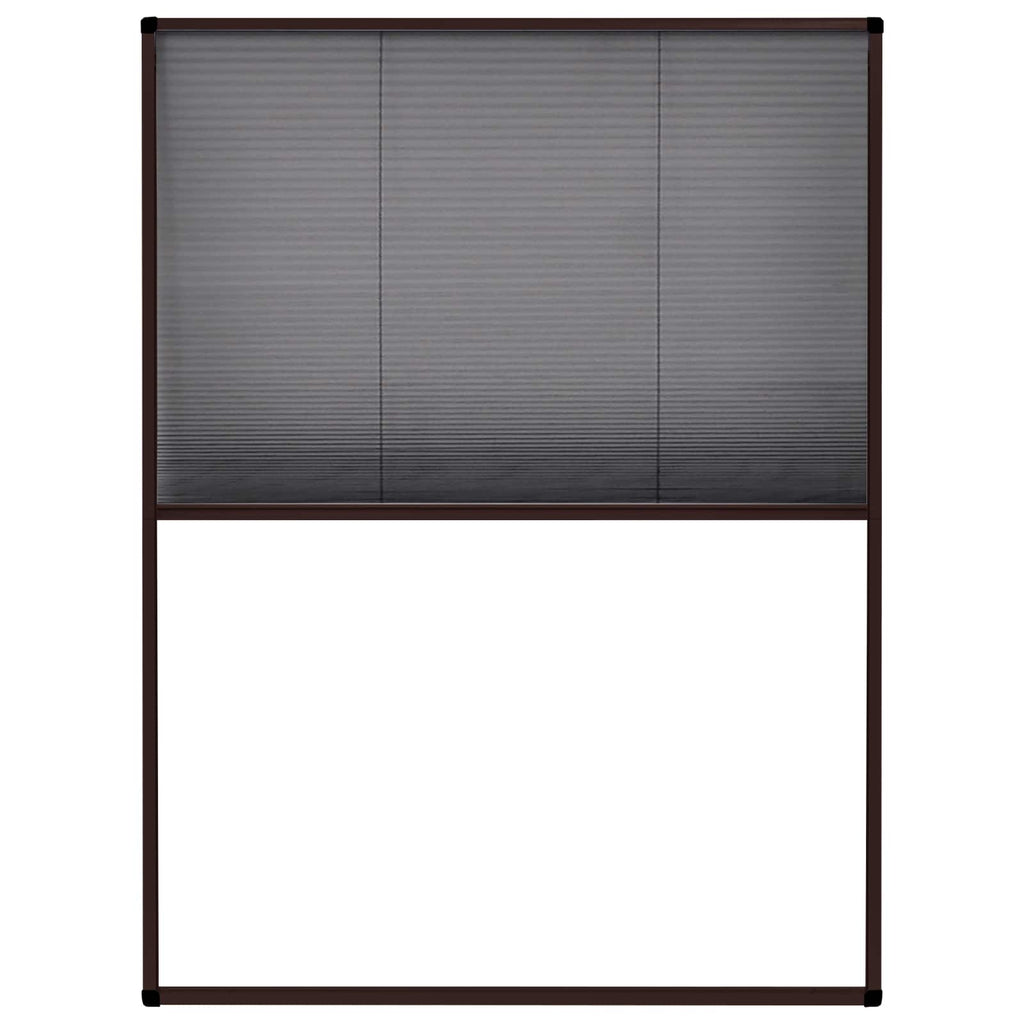 Vidaxl raamhor plissé 60x80 cm aluminium bruin