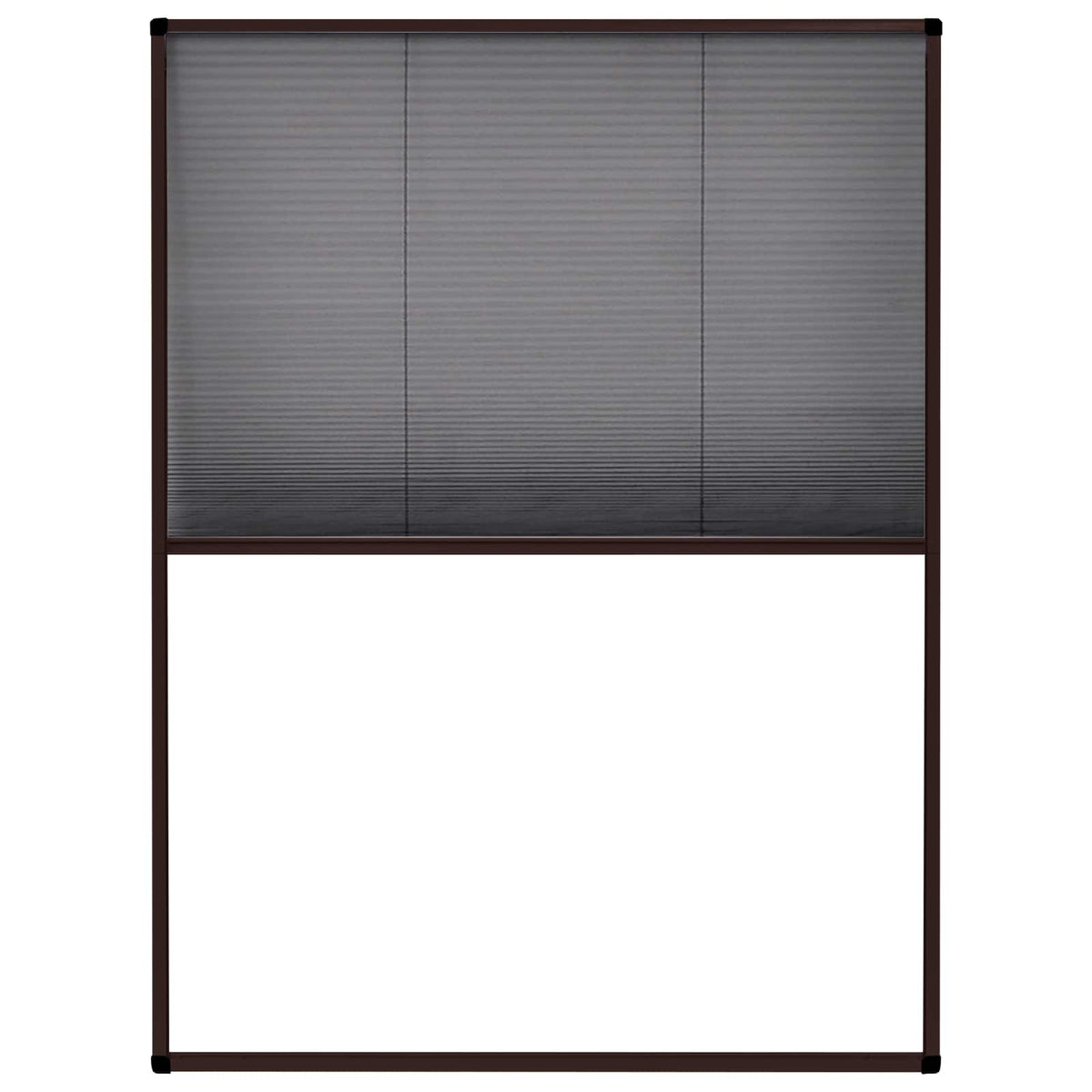 Vidaxl raamhor plissé 60x80 cm aluminium bruin