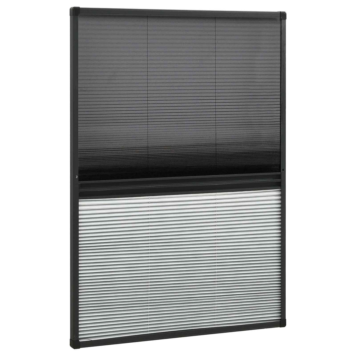 Vidaxl raamhor plissé met verduistering 80x120 cm aluminium