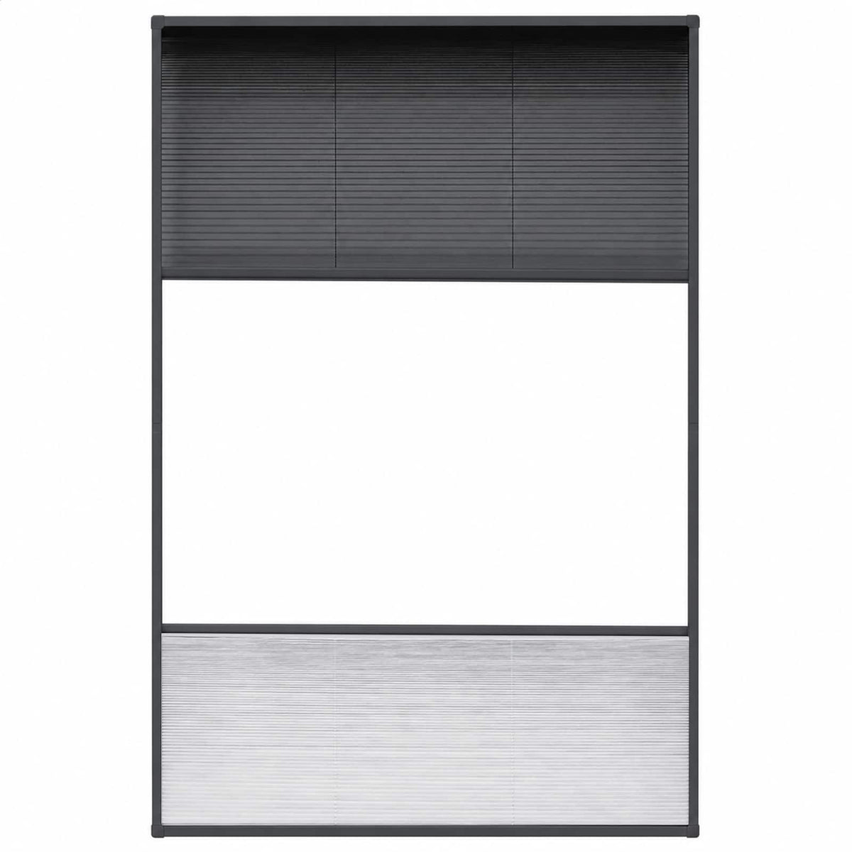 Vidaxl raamhor plissé met verduistering 80x120 cm aluminium