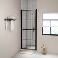 VIDAXL -Duster 81x195 cm gehärtetes schwarzes Glas