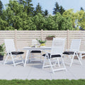 Vidaxl stoelkussens 4 st 40x40x7 cm oxford stof antracietkleurig