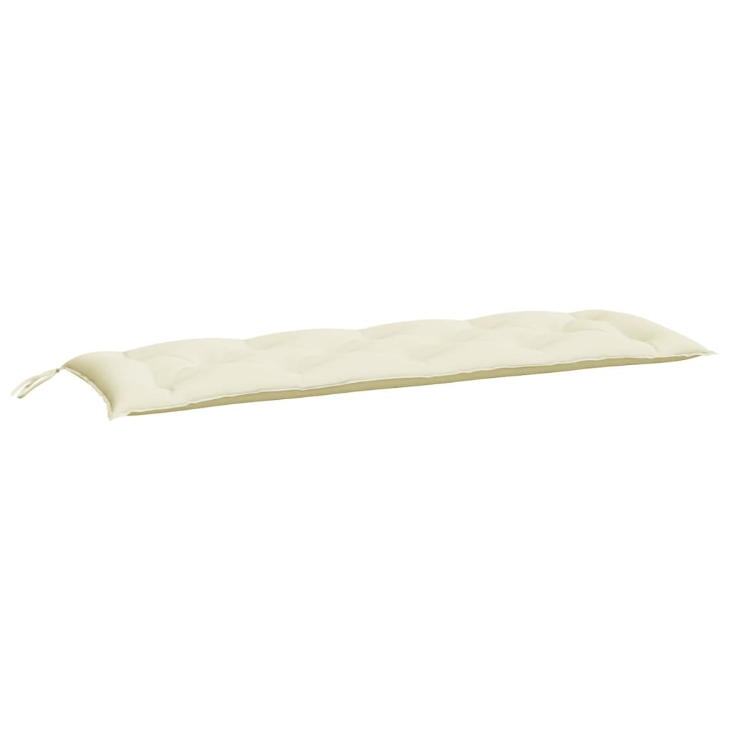 VidaXL Gartenbankkissen 150x50x7 cm Oxford-Gewebe Cremeweiß
