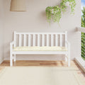 VidaXL Gartenbankkissen 150x50x7 cm Oxford-Gewebe Cremeweiß