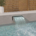 VidaXL Wasserfall mit LEDs 45x34x14 cm Edelstahl 304