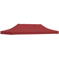 Vidaxl partytentdak 270 g m² 6x3 m bordeauxrood