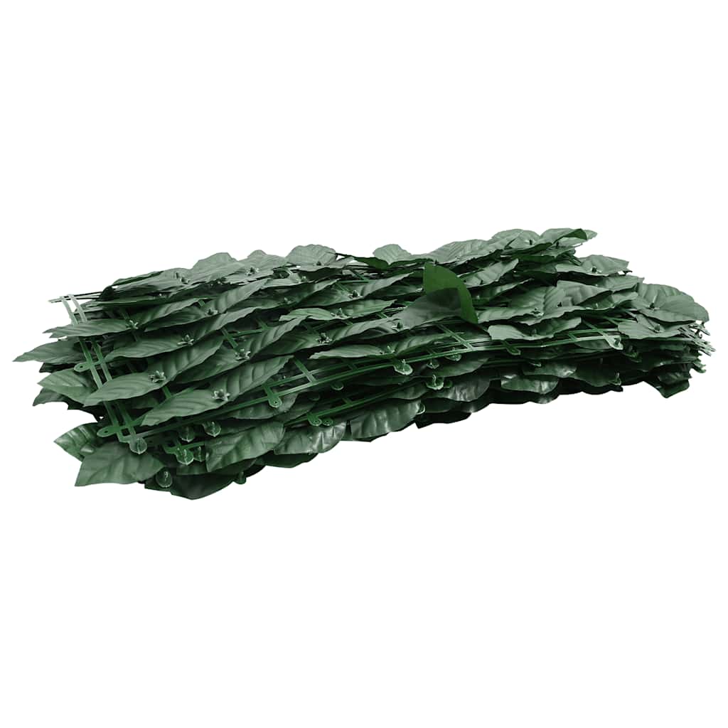 VidaXL Balkon-Sichtschutz mit dunkelgrünen Blättern 300x150 cm