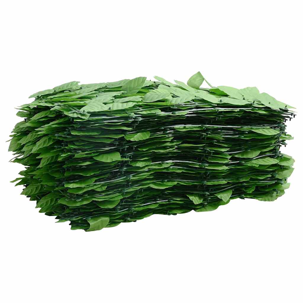 Vidaxl balkonscherm met groene bladeren 400x100 cm