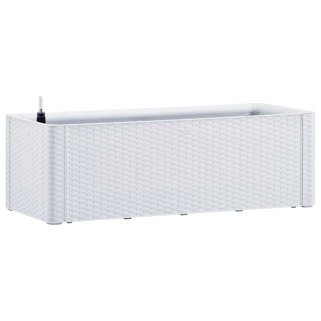 Vidaxl -Planzer hoch mit selbsttragendem Holzsystem 100x43x33 cm weiß