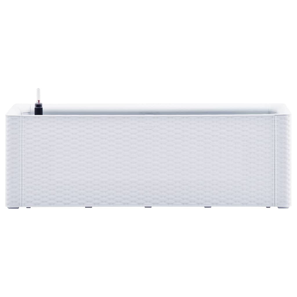 Vidaxl -Planzer hoch mit selbsttragendem Holzsystem 100x43x33 cm weiß