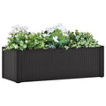 VIDAXL -Pflanzer Hoch -Selbstvergasungssystem 100x43x33 cm Anthrazit