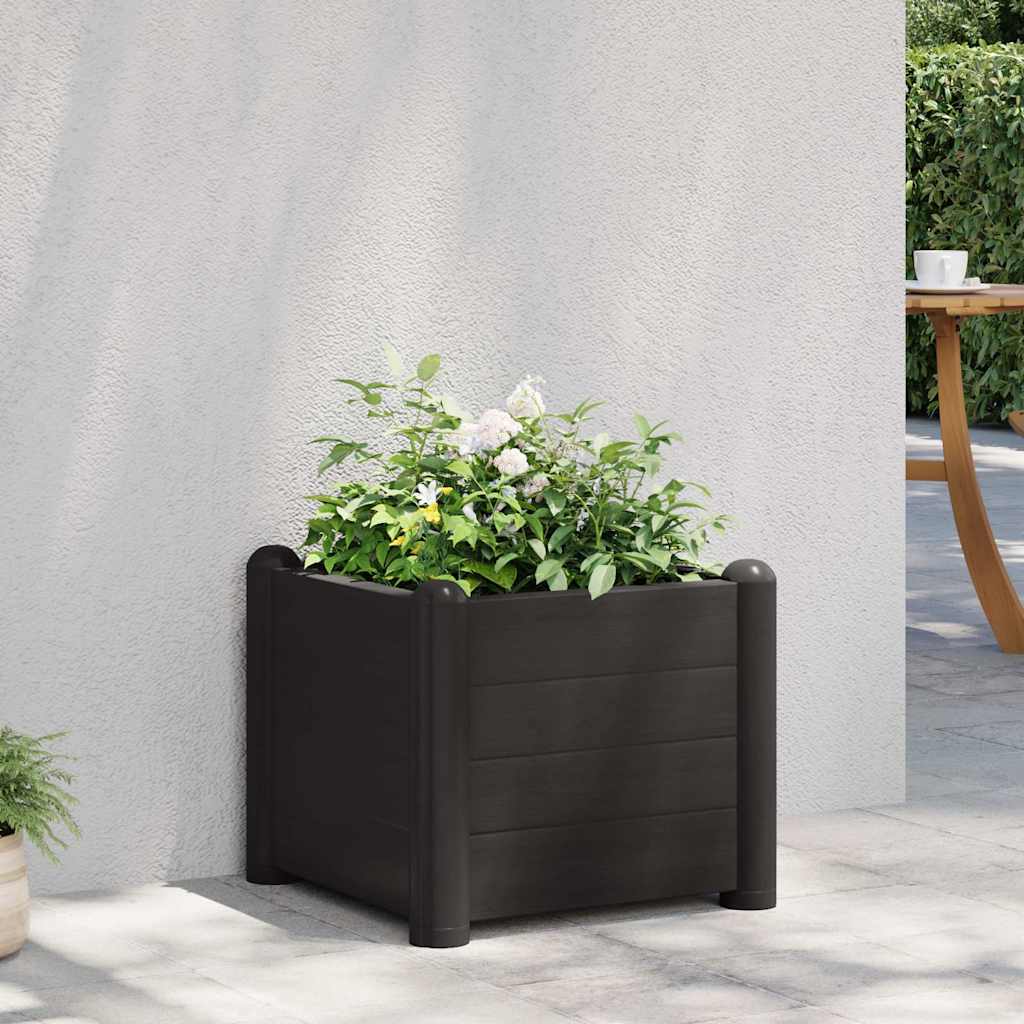 Vidaxl plantenbak verhoogd 43x43x35 cm pp antraciet
