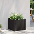 Vidaxl plantenbak verhoogd 43x43x35 cm pp antraciet